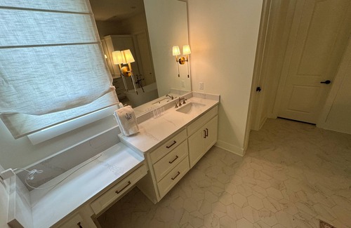 Oxford House | Spacious newly built home with a pool and outdoor kitchen.