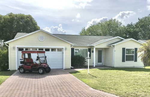 Lady Lake House | Spacious, open, home on a nature preserve/wetland, with Golf Cart!