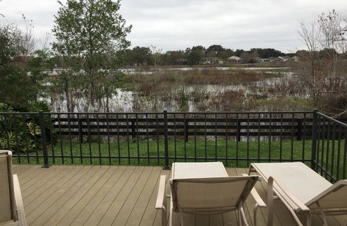 Lady Lake House | Spacious, open, home on a nature preserve/wetland, with Golf Cart!