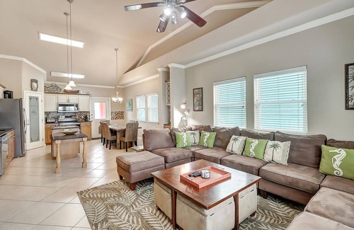Safe Harbor House | Spacious Pet-Friendly Home w/2 Master Suites just Steps from the Beach!