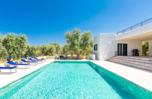 Carovigno Villa | Spacious pool villa with sweeping sea views in extensive olive grove