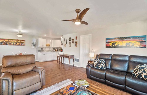 Olympia House | Spacious Retreat with Hot Tub, Patio, & King Bed