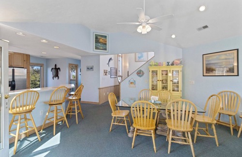 Monteray Shores House | Spacious soundside Corolla home w/views, hot tub, community pool & tennis!