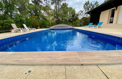 Lacanau-Ocean House | Spacious villa with huge pool in quiet location close beach