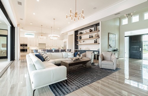 Naples House | SPECTACULAR BRAND NEW ESTATE HOME IN THE PENINSULA - TREVISO BAY POOL/SPA +