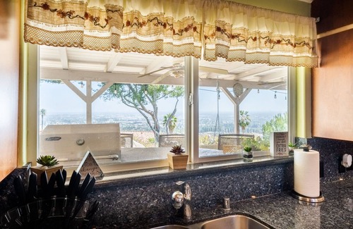 Whittier House | Spectacular LA Home With Breath Taking Views outdoor Jacuzzi and waterfall