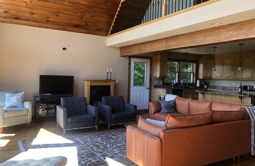 Newport Center House | Spectacular Mountain Views from this Chalet Near Ski Resort and Lake