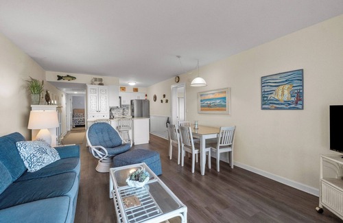 Duck Condo | Spectacular ocean views from two private balconies with cheerful decor close to town of Duck