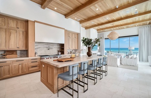 West Panama City Beach House | Spend Fall at the Gulf! Gulf Front! Low-Speed Vehicle! Gym! Elevator! Peloton! Bikes! New Build!