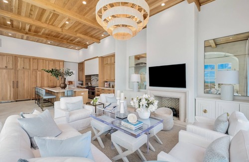 West Panama City Beach House | Spend Fall at the Gulf! Gulf Front! Low-Speed Vehicle! Gym! Elevator! Peloton! Bikes! New Build!
