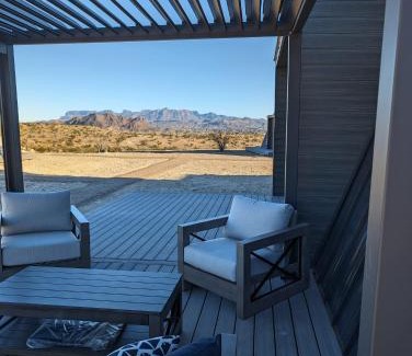 Study Butte-Terlingua House | Stardust Big Bend Luxury A-Frame#8 with a fab view