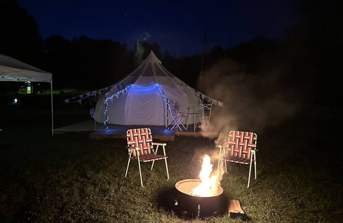 Black Creek RV Rental | Stargazer Tent on Ischua Creek @ Campground Adventures