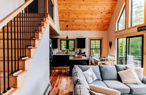 Bryant Pond Ski Chalet | Stay cool with AC! Summer special 20% off. Get a fifth night free!