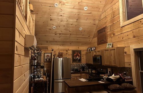 Zirconia Cabin | Stay in a log cabin on farm/vineyard in the Western NC mountains!