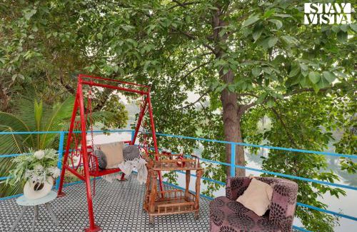 Bhojpur Villa | StayVista's The River Villa - Pet-Friendly Riverside Villa with Lawn & Bonfire