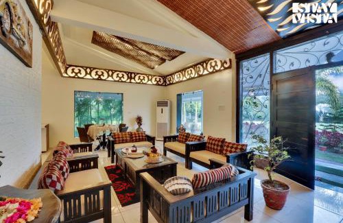 Bhojpur Villa | StayVista's The River Villa - Pet-Friendly Riverside Villa with Lawn & Bonfire