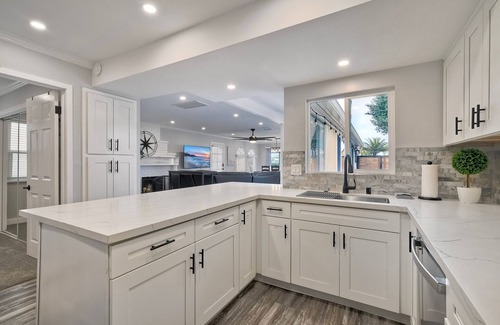 Carlsbad Village Condo | Steps to Beach! 2BR Dog-Friendly Home w/Fire Pit, BBQ & Gated Entry