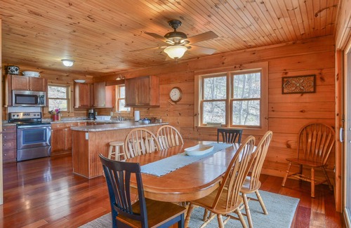 Butler Cabin | Still Waters Log Cabin Sits in a Mountain Lake Setting. Amazing Views!