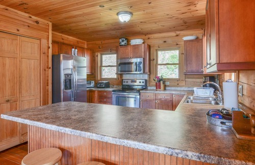 Butler Cabin | Still Waters Log Cabin Sits in a Mountain Lake Setting. Amazing Views!