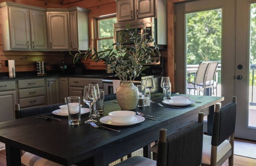 South Butler Cabin | Stone Beach Access | Cabin with a Fire Pit Glow