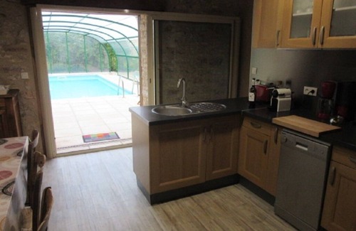 Saint-Antonin Noble Val House | Stone house with private indoor heated swimming pool, sauna, air conditioning