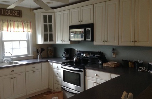 Stone Harbor Condo | Stone Harbor: Park your car and walk to everything. All essentials included.