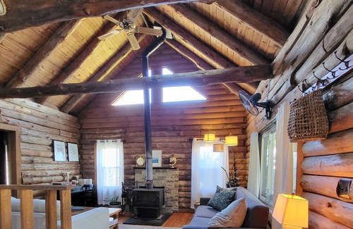 Charlottesville Cabin | Stony Point Cabin-3 bed, Rustic Log Cabin Getaway!