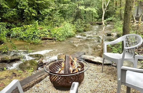 Cosby House | Streamside Airstream near hiking rafting fishing