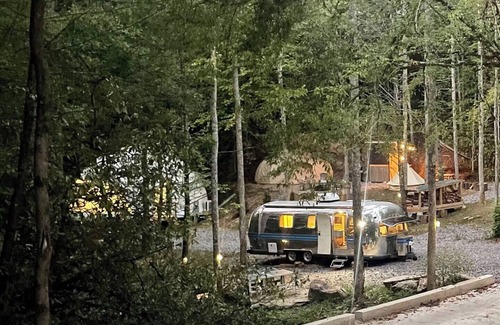 Cosby House | Streamside Airstream near hiking rafting fishing