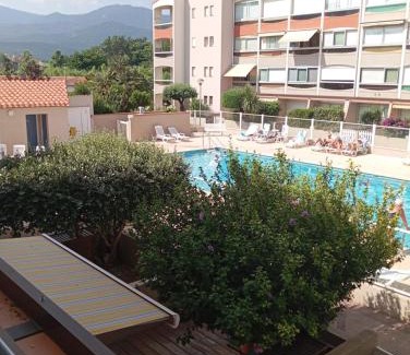 Plage d'Argeles Apartment | Studio 4 p wifi 200m plage piscine parking prive