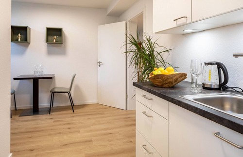 Bad Krozingen Apartment | Studio Apartment 'Feldberg' with Balcony and Wi-Fi