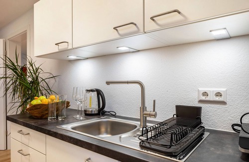Bad Krozingen Apartment | Studio Apartment 'Feldberg' with Balcony and Wi-Fi