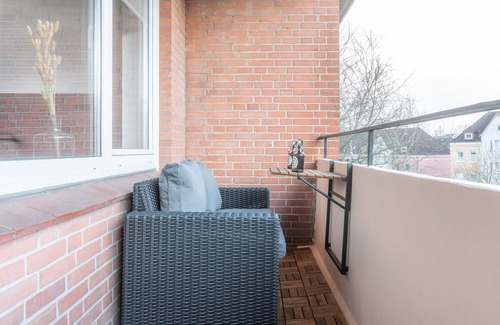 Nordstadt Apartment | Studio apartment with kitchen and balcony