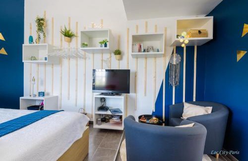 Vemars Apartment | Studio Bleu - Parc Astérix - Mer de Sable - Villepinte - Aéroport CDG