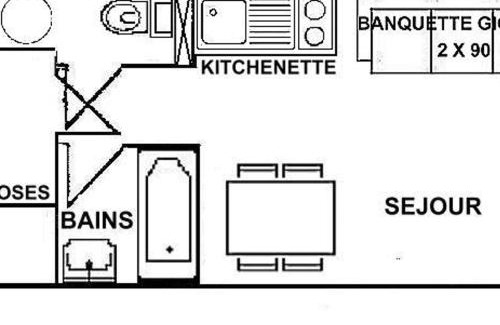 Les Saisies Apartment | Studio cabine 4 pers., Les Saisies, bal., kitchenette, prox. centre et ski - FR-1-594-145