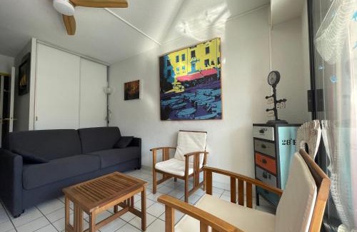 Argeles-sur-Mer Apartment | Studio Cabine au Port d'Argelès - Loggia, Parking Privé, Ascenseur - FR-1-309-416