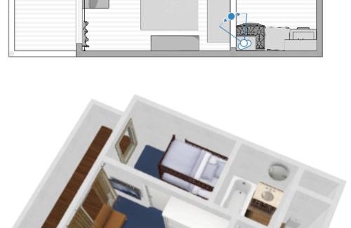 Val-d'Isere Apartment | Studio cabine au pied des pistes, idéal pour 4 personnes, proche village enfants, parking inclus - FR-1-694-66