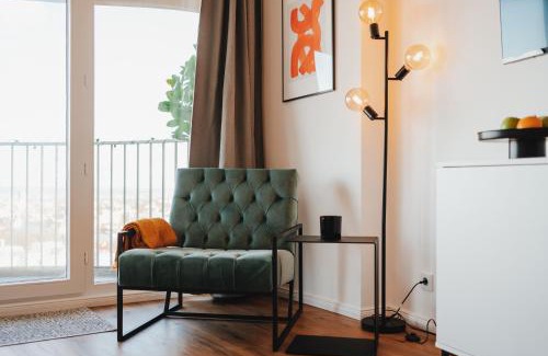 Antonsviertel Apartment | Studio CLOUD 21 Augsburgs atemberaubendster Ausblick