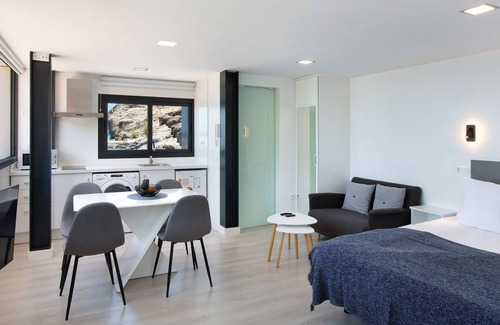 La Aldea de San Nicolas Apartment | Studio 'De Sebastian 2' close to the Beach with Sea View, Covered Terrace & Wi-Fi