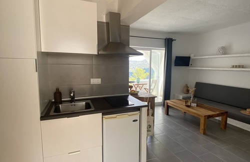 Cala Vadella Apartment | Studio in Cala Vedalla/Vadella with sea view