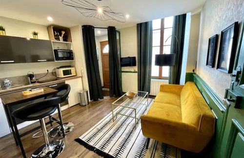 Verdun Apartment | Studio " Les Coulisses" Verdun Centre - Parking Moto et Vélo - WIFI - Couchage 1 GRAND LIT - Géré par PrestaZen'Services