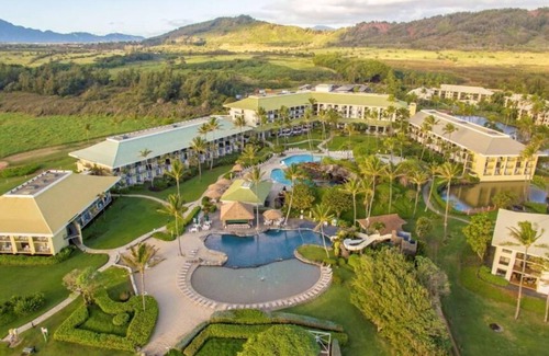 Hanamaulu House | Studio Pool Ocean 1 Double Bed at Kauai Beach Resort
