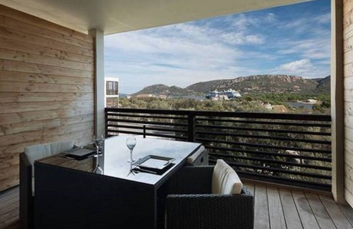 Porto-Vecchio Apartment | Studio standing for 2 terrace sea view and salines with pool wifi tt equipped