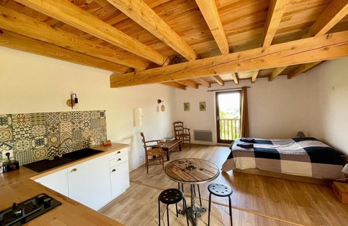 Saint-Appolinard Apartment | Studio with view of the Vercors