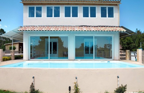 Santa-Lucia-di-Moriani House | Stunning private villa with private pool, TV, patio, pets allowed, panoramic view and parking