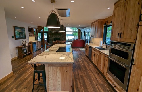 Woodruff House | Stunning 180 degree views from Gresham Retreat's 520 ft of private lakefront