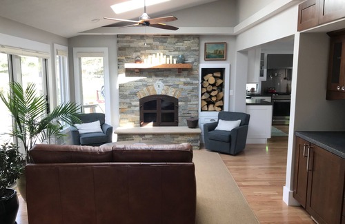 Suttons Bay House | Stunning 5br Home w/Private Beach and Custom Dock