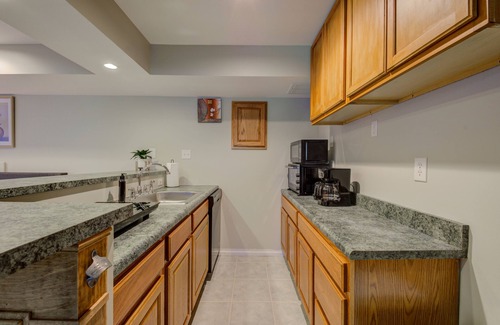 St. Charles Apartment | Stunning Basement Retreat at the Heart of St. Charles!