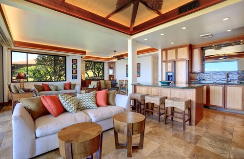 Wailea Condo | Stunning Beachfront Luxurious Corner Condo - Makena Surf E206 Enchanting Grounds