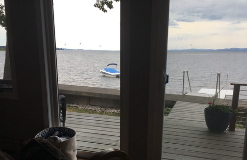 Malletts Bay House | Stunning Home on Lake Champlain- can't get any closer to the water!